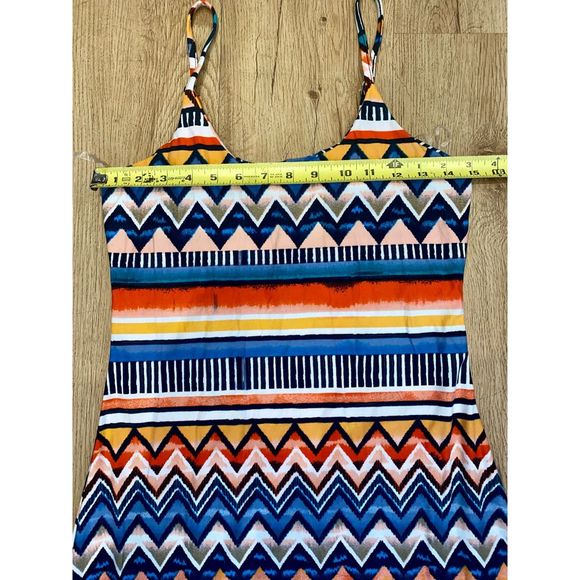 Women’s Love Medium Maxi Dress Color Block - Picture 2 of 9